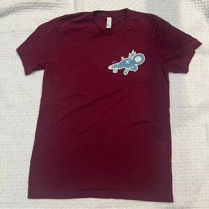 Theo Von Return of the Rat Gang Gang Graphic Tee Maroon Size Medium EUC